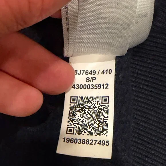 Tommy Hilfiger Blue Pullover Crew Sweatshirt - Women’s Size Small - Picture 5 of 10